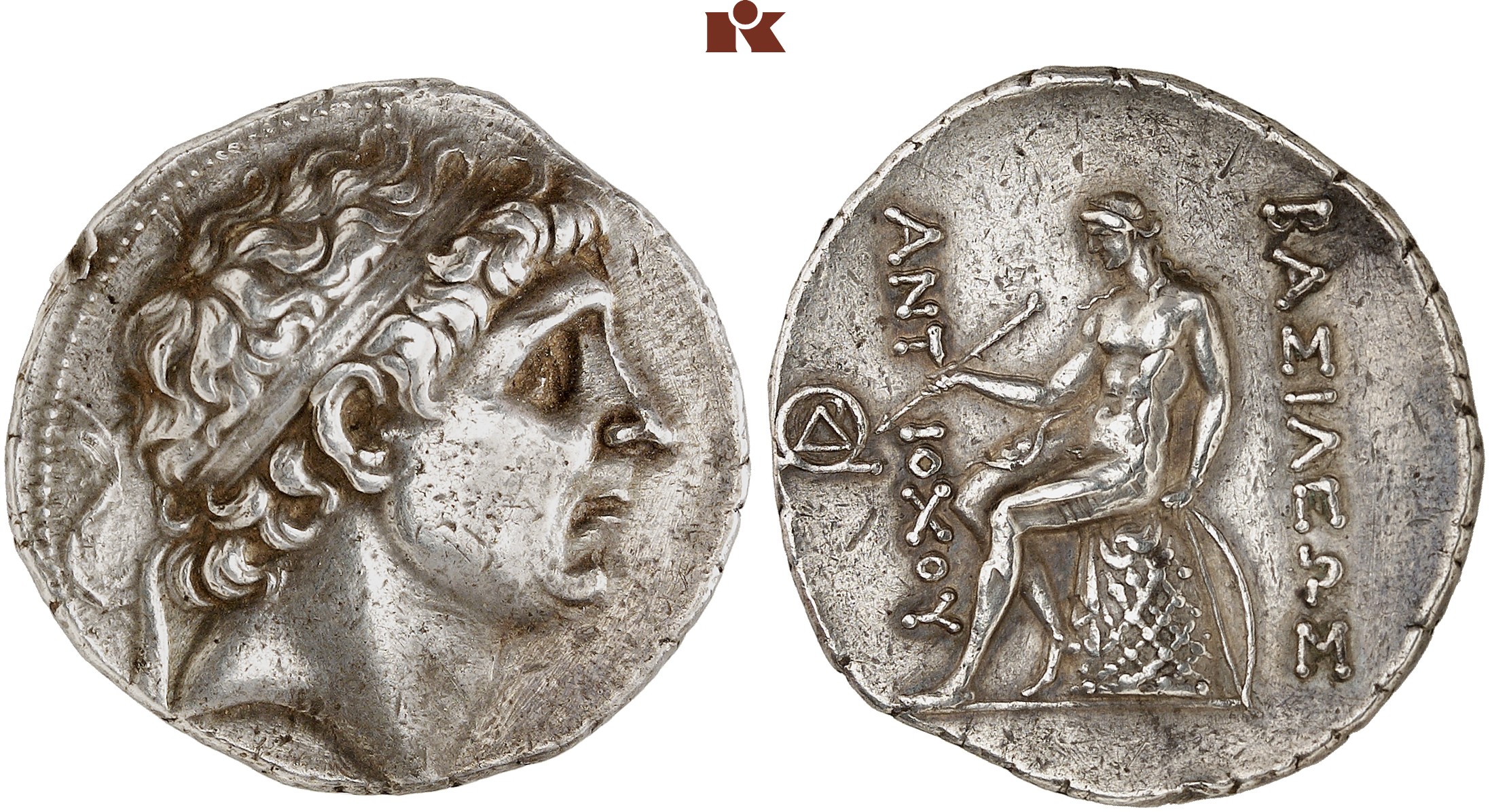 Antiochos I., 294-280-261 v. Chr. AR-Tetradrachme, Antiochia; 17.06 g ...