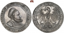 Friedrich III. der Weise, 1486-1525. Breiter Guldengroschen o. J. (1512), Hall, Dav. vgl. 9699; Schnee 37; Keilitz 70.2; Koppe in: Numismatisches Nachrichtenblatt, 66. Jahrgang, 2017, S. 387.