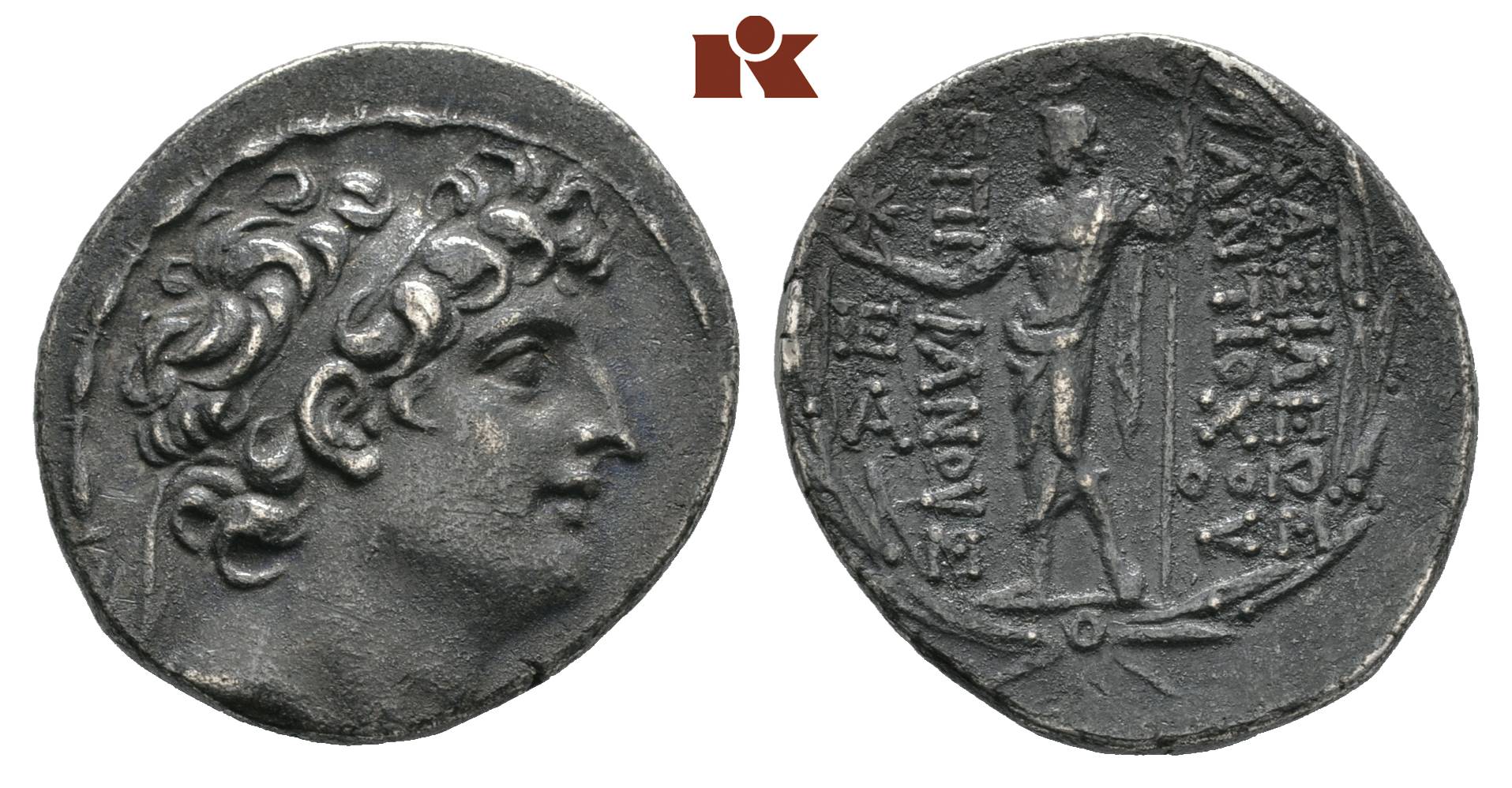 Antiochos VIII., 121-96 v. Chr. AR-Tetradrachme, 121/113 v. Chr ...