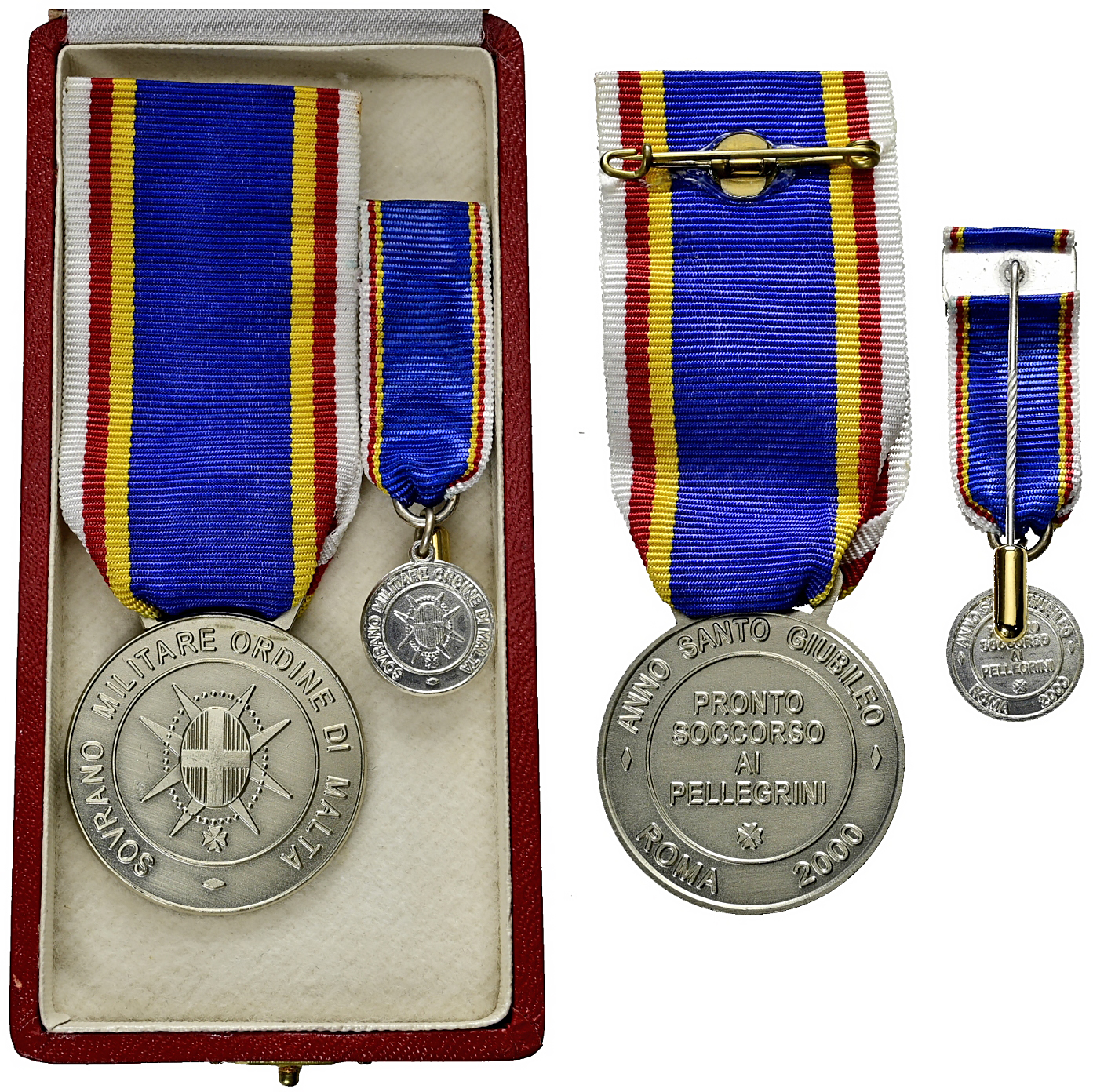 Medaille, versilbert o.J. Verdienstmedaille des ADAC, gepr. 1903 - für  sportliche Organisation AU, mattierte Patina