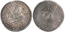 Johann Georg I. und August, 1611-1615. Dicker doppelter Reichstaler 1614, Dresden. 57,93 g. Dav. 7572; Schnee 785; Clauß/Kahnt 9.