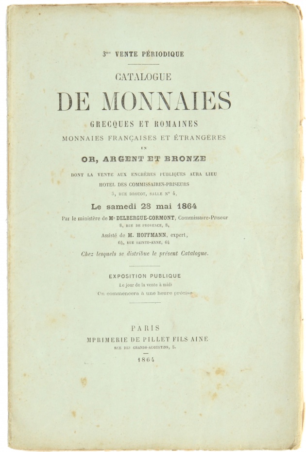 H. HOFFMANN, Auktion vom 23.5.1864, Paris [Victorien-Louis-Jean ...